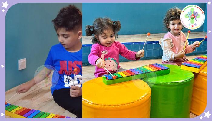 کلاس آموزش موسیقی در مهدکودک