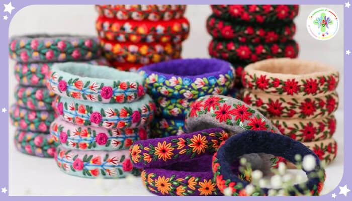 کاردستی دستبند نمدی برای کودکان