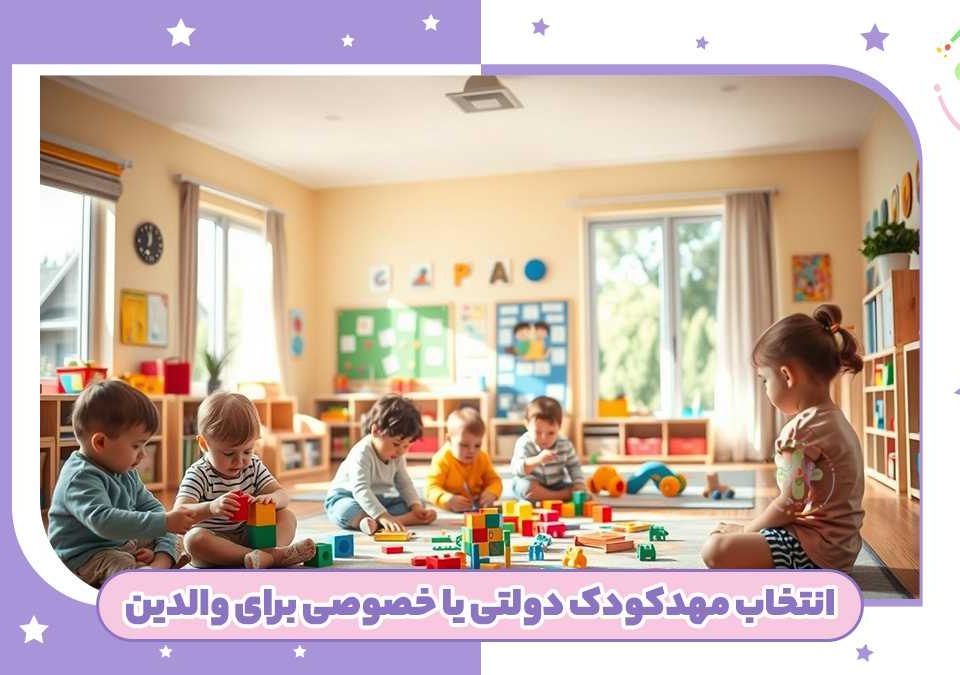 5 نکته مهم قبل از انتخاب مهدکودک دولتی یا خصوصی برای والدین